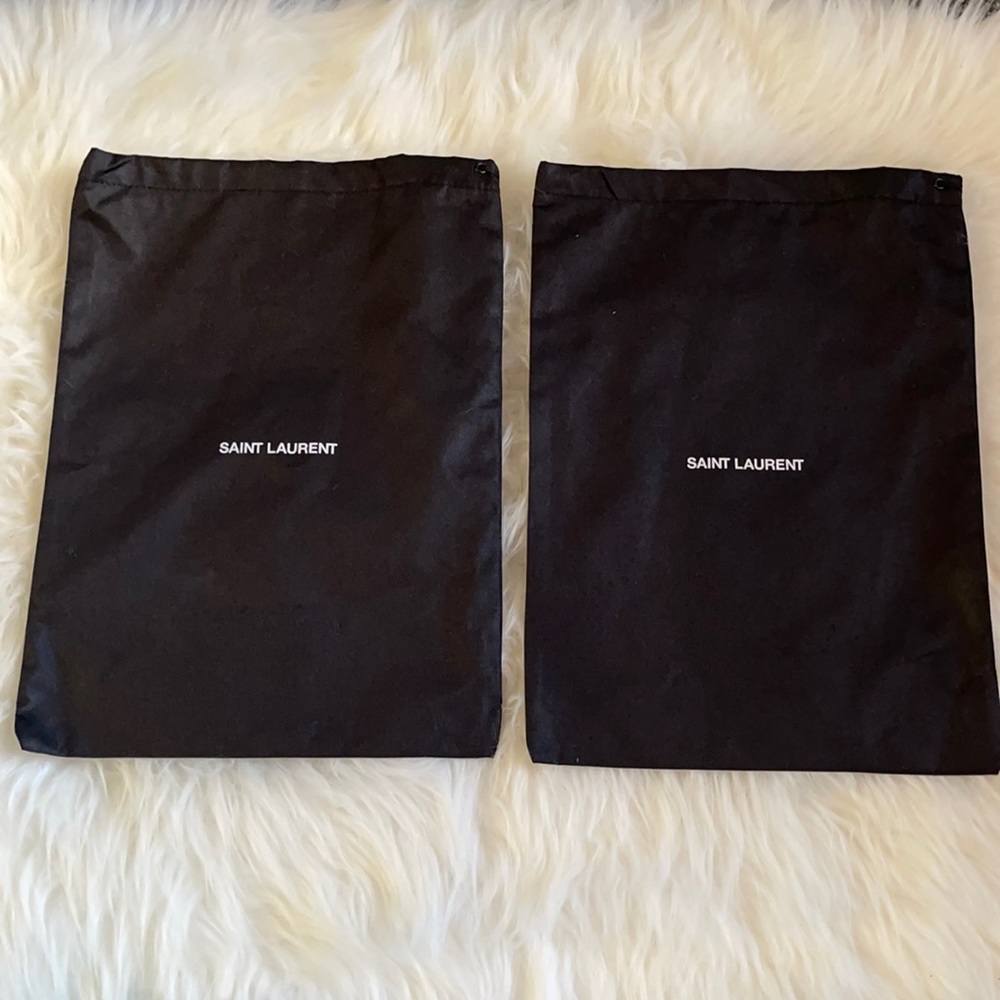 Black Saint Laurent duster bags